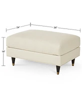 Bostal 27" Fabric Ottoman, Created for Macy's