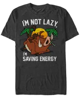 Disney Men's Lion King Lazy Pumbaa Short Sleeve T-Shirt