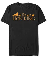 Disney Men's The Lion King Official Movie Logo Short Sleeve T-Shirt