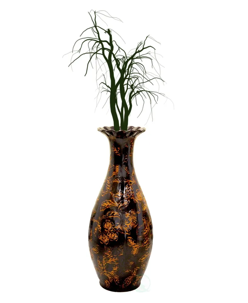 Uniquewise Tall Floor Vase, large vase for home decor floor, Beige