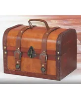 Vintiquewise Decorative Leather Small Treasure Box Collection