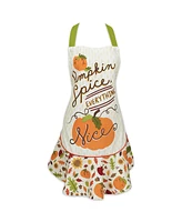 Design Imports Pumpkin Spice Ruffle Apron