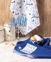 Design Imports Peace Love Latkes Dishtowels Set