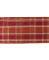 Design Imports Autumn Spice Plaid Table Runner