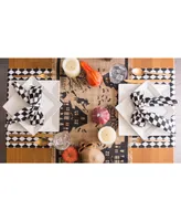 Design Imports Haunted House Burlap Table Runner