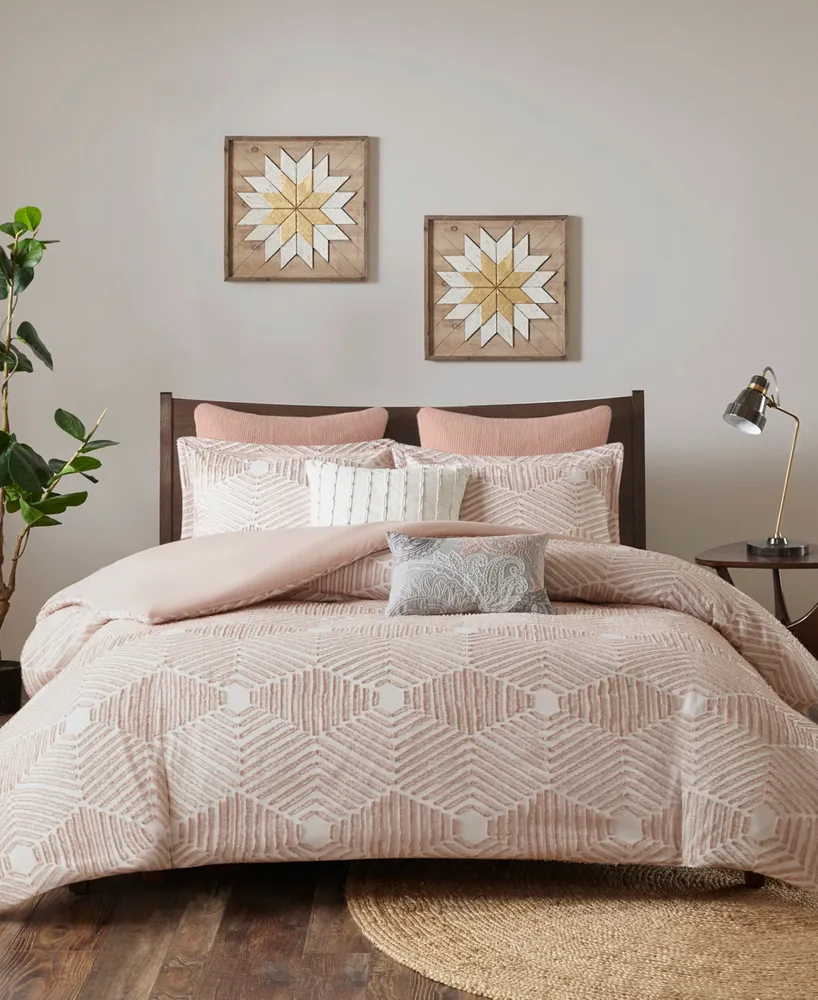 Ink+Ivy Ellipse Jacquard 3-Pc. Comforter Set, King/California King