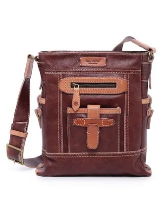 Old Trend Women's Genuine Leather Leeds Castle Crossbody Bag