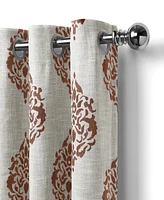 Elrene Home Fashions Navara Medallion Room Darkening Window Curtain