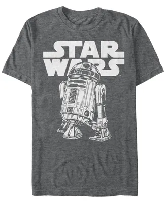 Star Wars Men's Classic Simple R2-D2 Short Sleeve T-Shirt