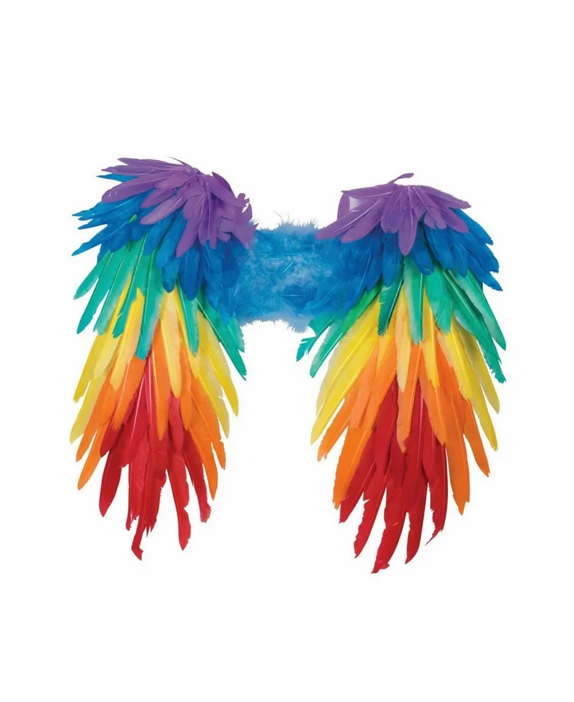 BuySeasons Adult Rainbow Feather Wings