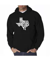 La Pop Art Men's Word Hoodie - Don't Mess With Texas