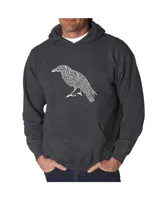 La Pop Art Men's Word Hooded Sweatshirt - The Raven