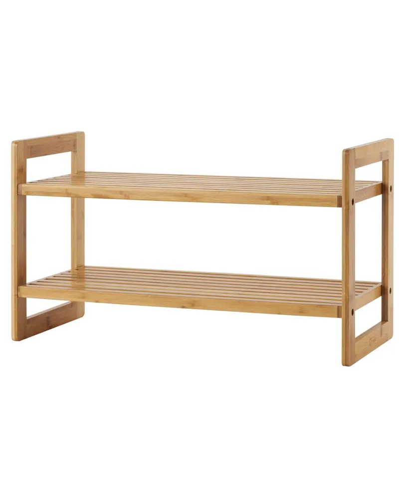 Trinity Bamboo Shoe Rack, Pack of 2