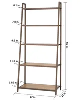 Trinity 5- Tier Leaning Bamboo Rack