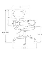 Monarch Specialties Polyester Office Chair