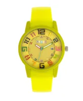 Crayo Unisex Festival Lime Silicone Strap Watch 41mm