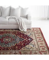 Lauren Ralph Lauren Chloe LRL1221B Beige and Red 9' X 12' Area Rug