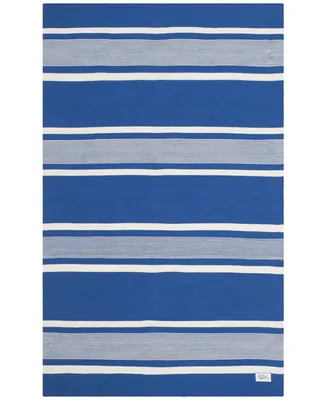 Lauren Ralph Lauren Hanover Stripe LRL2461C Blue 5' X 8' Outdoor Area Rug