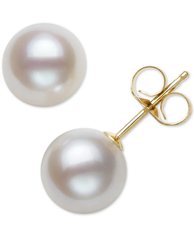 Belle de Mer Cultured Freshwater Pearl Stud Earrings (7mm) 14k Gold