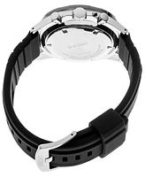 Seiko Men's Essentials Chronograph Black Silicone Strap Watch 43.9mm