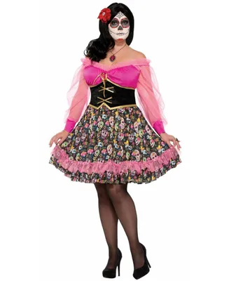 BuySeasons Women's Day of The Dead Women's Plus Adult Costume