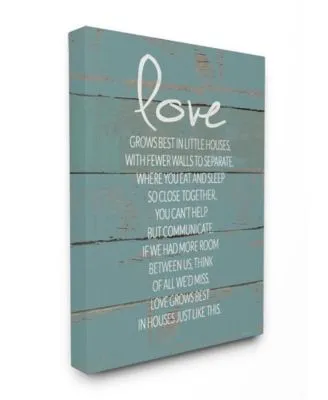 Stupell Industries Love Grows Best In Little Houses Distressed Teal Shiplap Art Collection