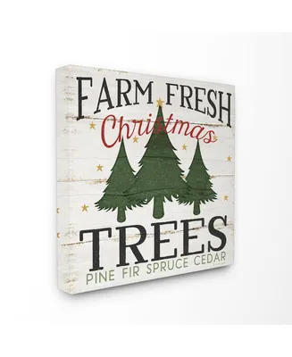 Stupell Industries Farm Fresh Christmas Trees Canvas Wall Art