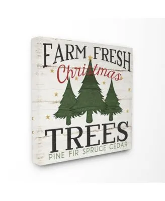 Stupell Industries Farm Fresh Christmas Trees Art Collection
