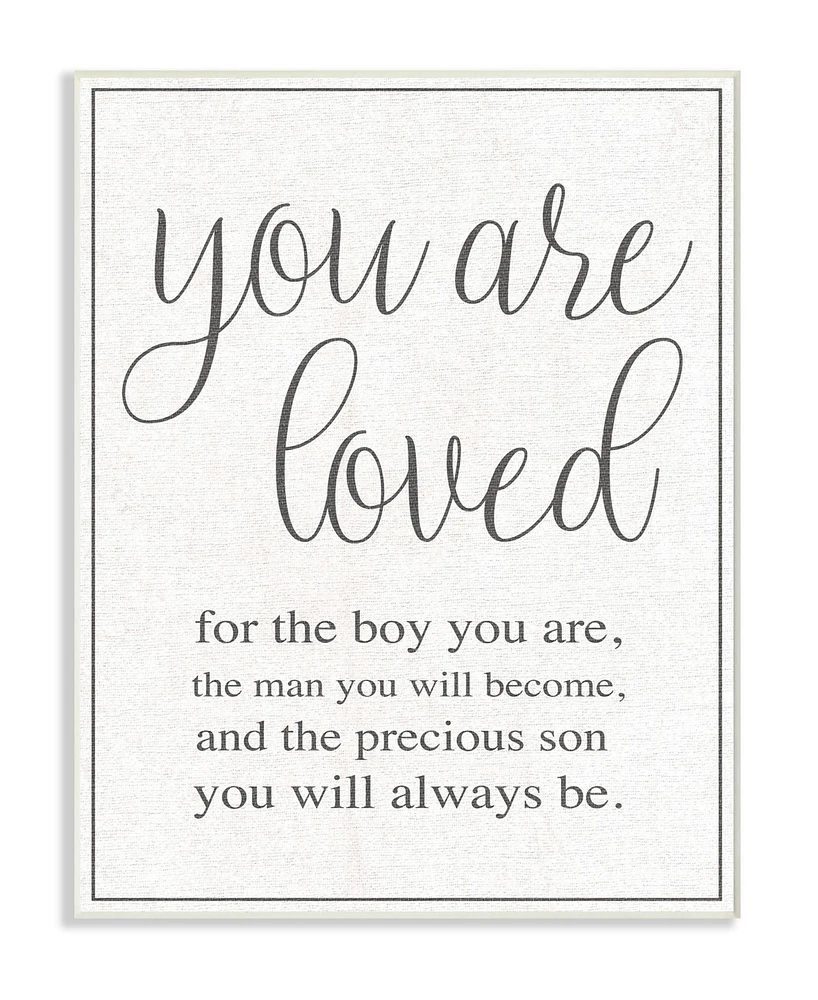 Stupell Industries You Are Loved Wall Plaque Art, 12.5" x 18.5"