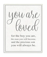 Stupell Industries You Are Loved Wall Plaque Art, 12.5" x 18.5"