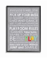 Stupell Industries Home Decor Everyone Is Welcome Playroom Rules On Gray Art Collection