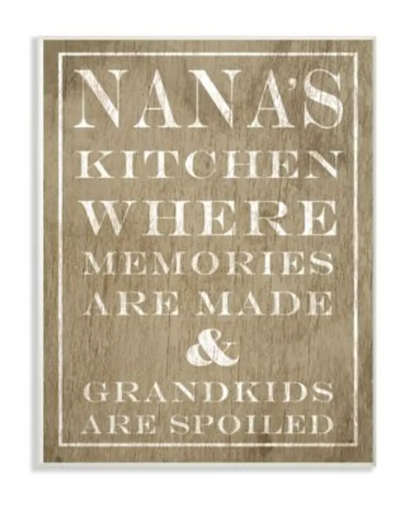 Stupell Industries Nanas Kitchen Spoiled Grandkids Light Wall Art Collection