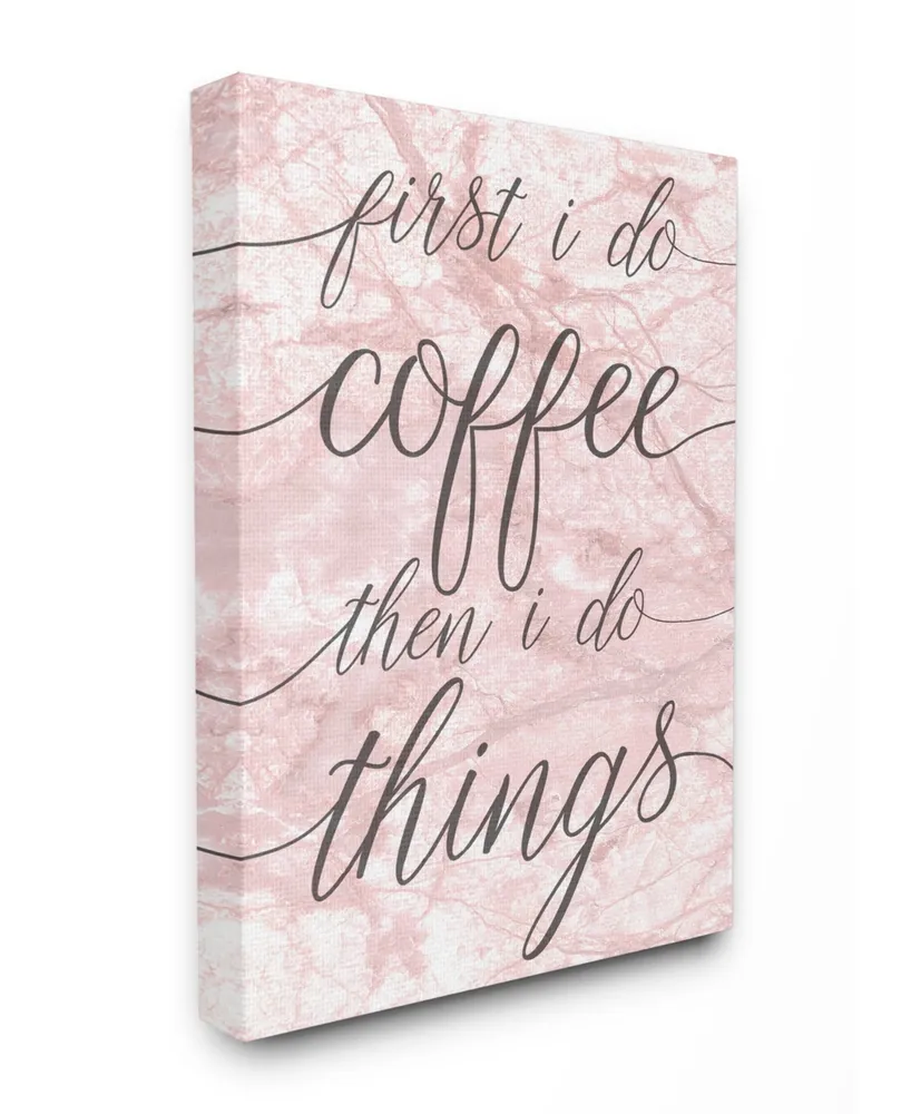 Stupell Industries Coffee Things Cavnas Wall Art, 16" x 20"