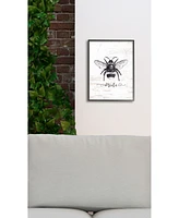 Stupell Industries Bee Mine Drawing on Wood Framed Giclee Art, 16" x 20"