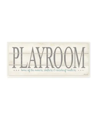 Stupell Industries Playroom Home of Mischief Makers Wall Plaque Art
