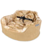 Details Princess Faux Fur Pet Bed