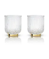 Viski Gatsby Tumblers, Set of 2, 12 Oz