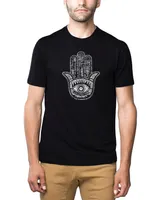 La Pop Art Men's Premium Word T-Shirt - Hamsa