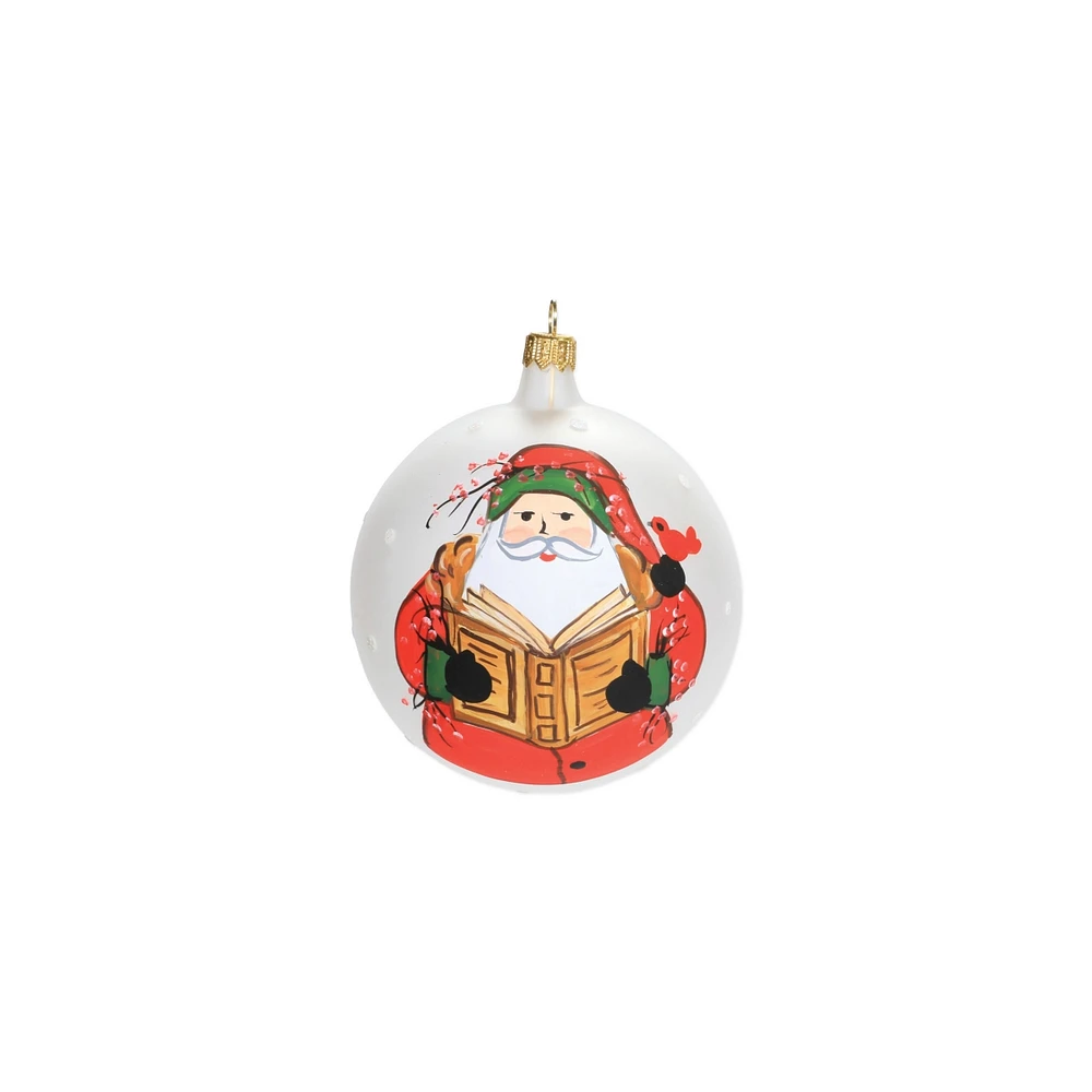 Vietri Old St. Nick Reading Ornament