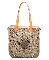Old Trend Stellar Stud Leather Tote Bag