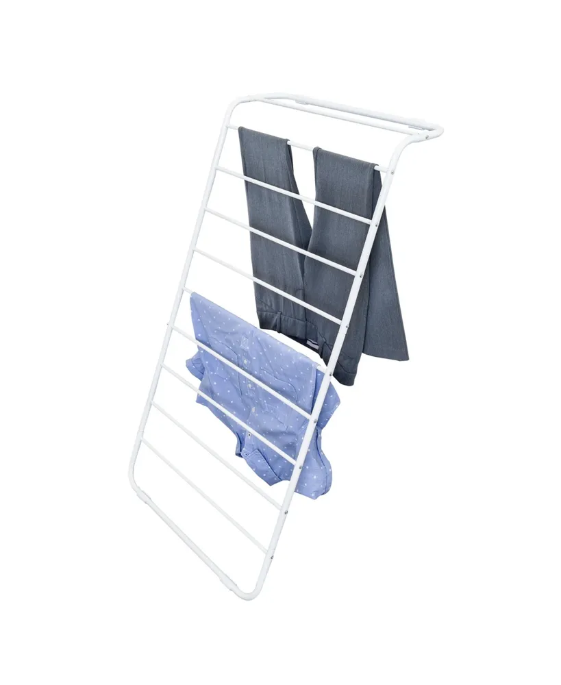 Honey Can Do Leaning Clothes Drying Rack, White