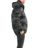 Men's Twill Block Puffer Jacket