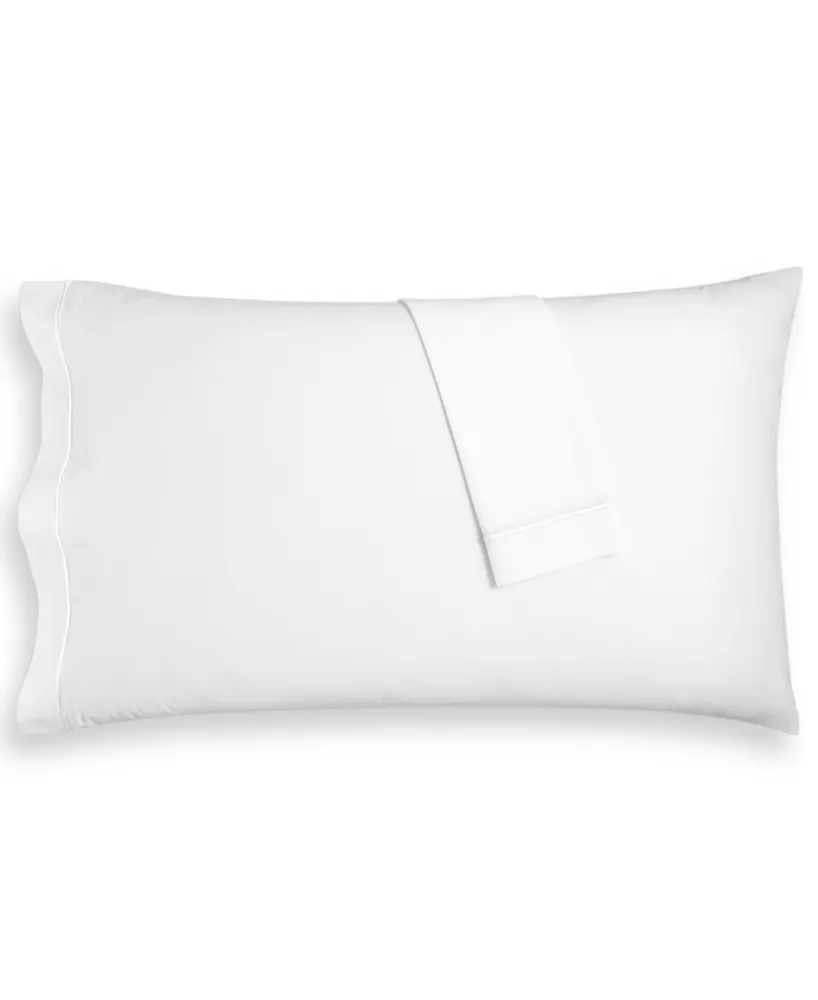 Closeout! Hotel Collection Italian Percale 100% Cotton Pillowcase Pair, Standard, Exclusively at Macy's