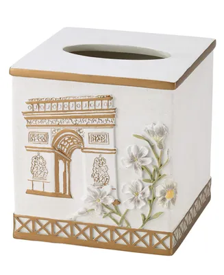 Avanti Paris Botanique Hand Painted Resin Tissue Box Cover