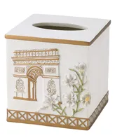 Avanti Paris Botanique Hand Painted Resin Tissue Box Cover