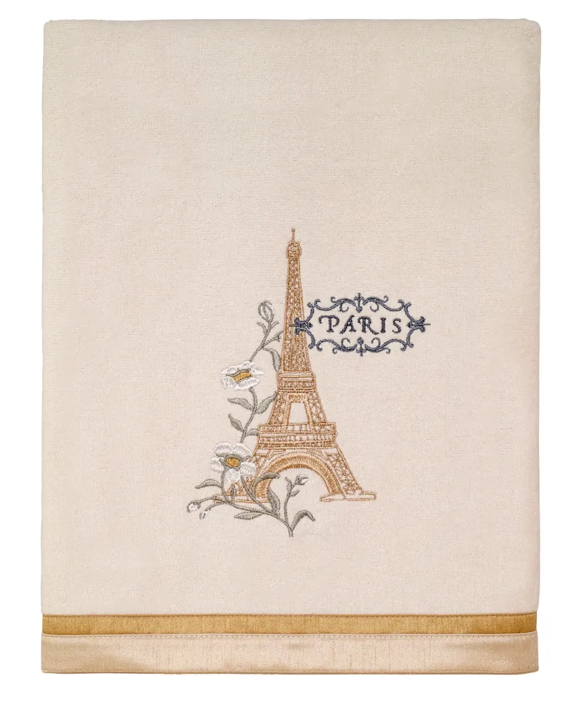 Avanti Paris Botanique Embroidered Cotton Bath Towel, 27" x 50"