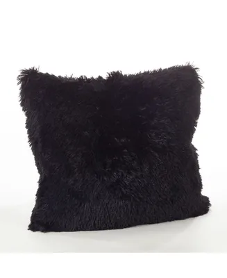 Saro Lifestyle Juneau Classic Faux Fur Throw Pillow, 18" x