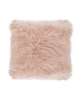 Saro Lifestyle Mongolian Faux Fur Decorative Pillow