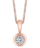 Sirena Diamond (1/10 ct. t.w.) Energy Pendant 14k White, Yellow or Rose Gold