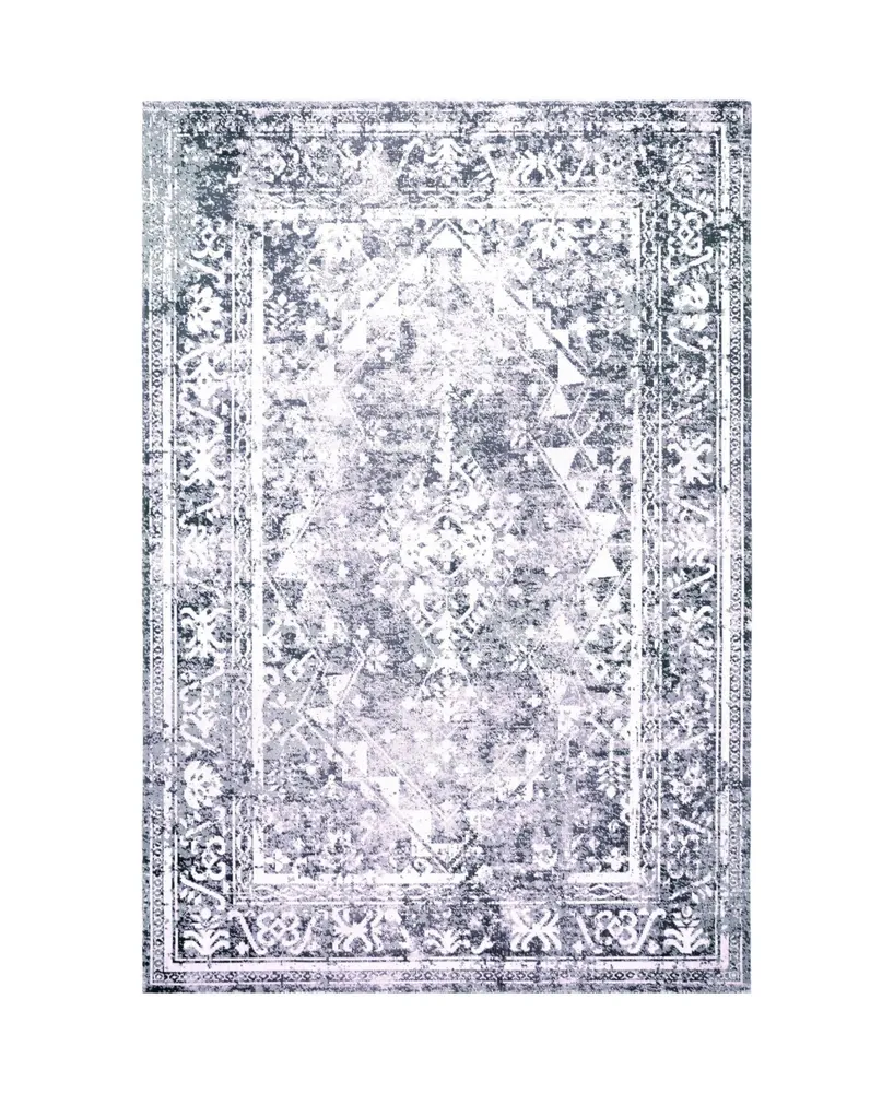 Nicole Miller Patio Sofia Ivy Dark Blue 5'3" x 7'2" Outdoor Area Rug